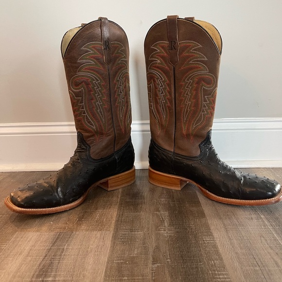 R. Watson leather boots. Size 11 1/2. Wrong size bought, only worn a few times - Picture 4 of 6